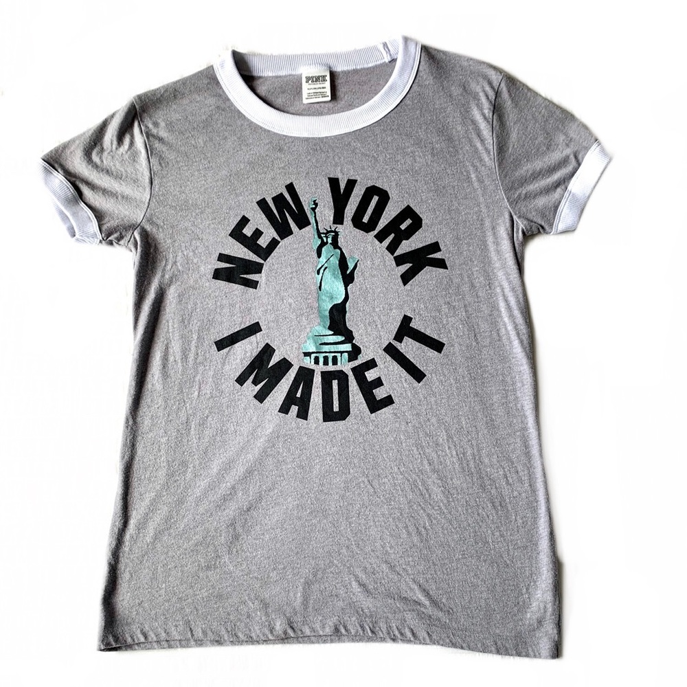 PINK New York T-Shirt with Statue of Liberty